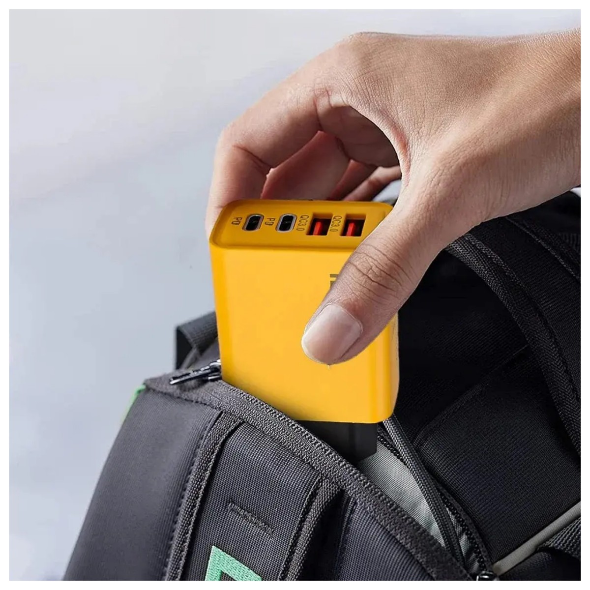 Cargador R&aacute;pido USB Doble 120W Tipo-C PD Cargador image number null