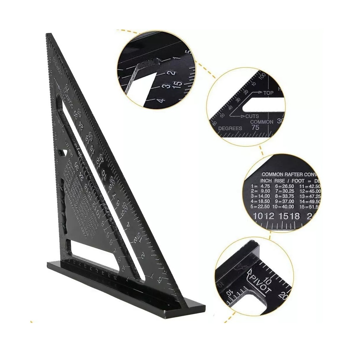 Escuadra Rapida Universal Aluminio 7 17cm Para Carpintero image number null