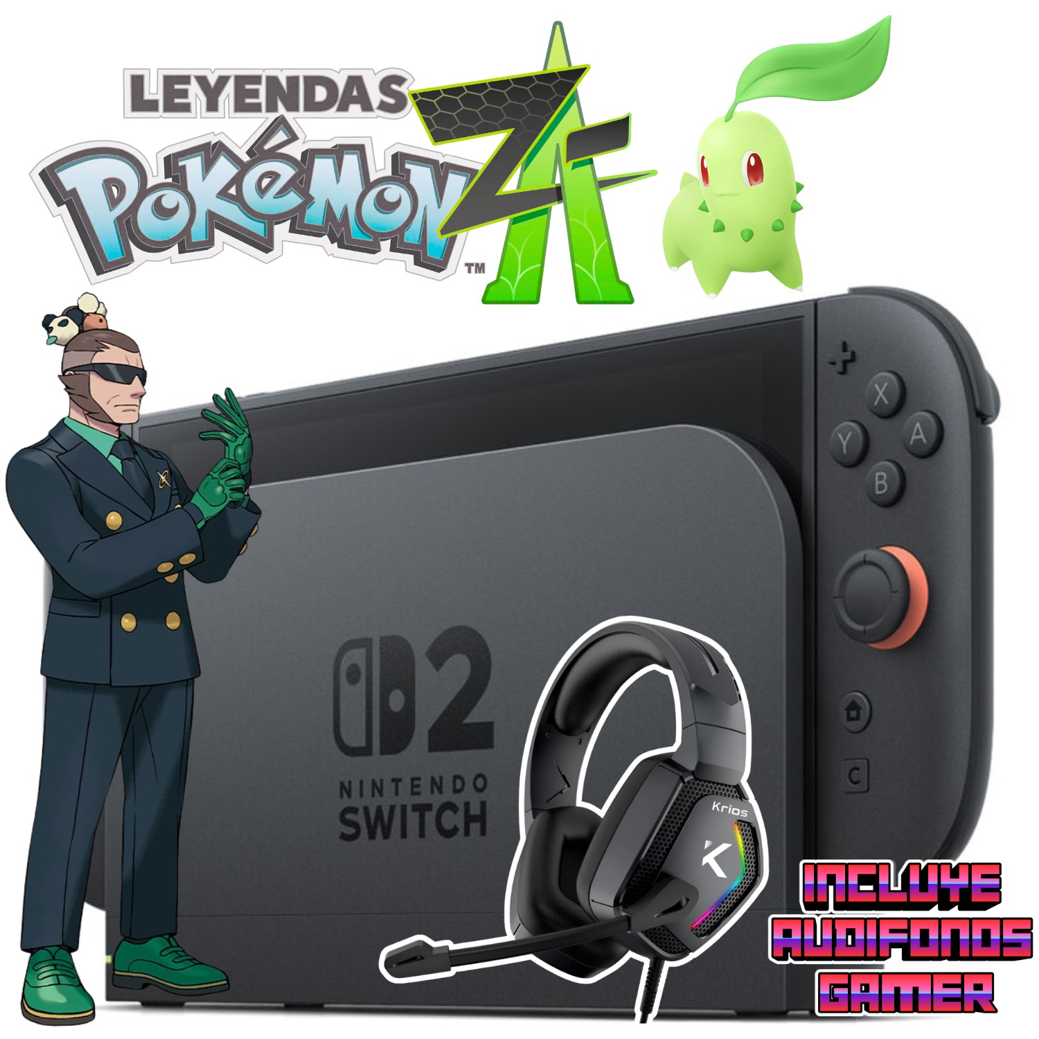 Nintendo Switch 2 Pokemon Audifonos image number null