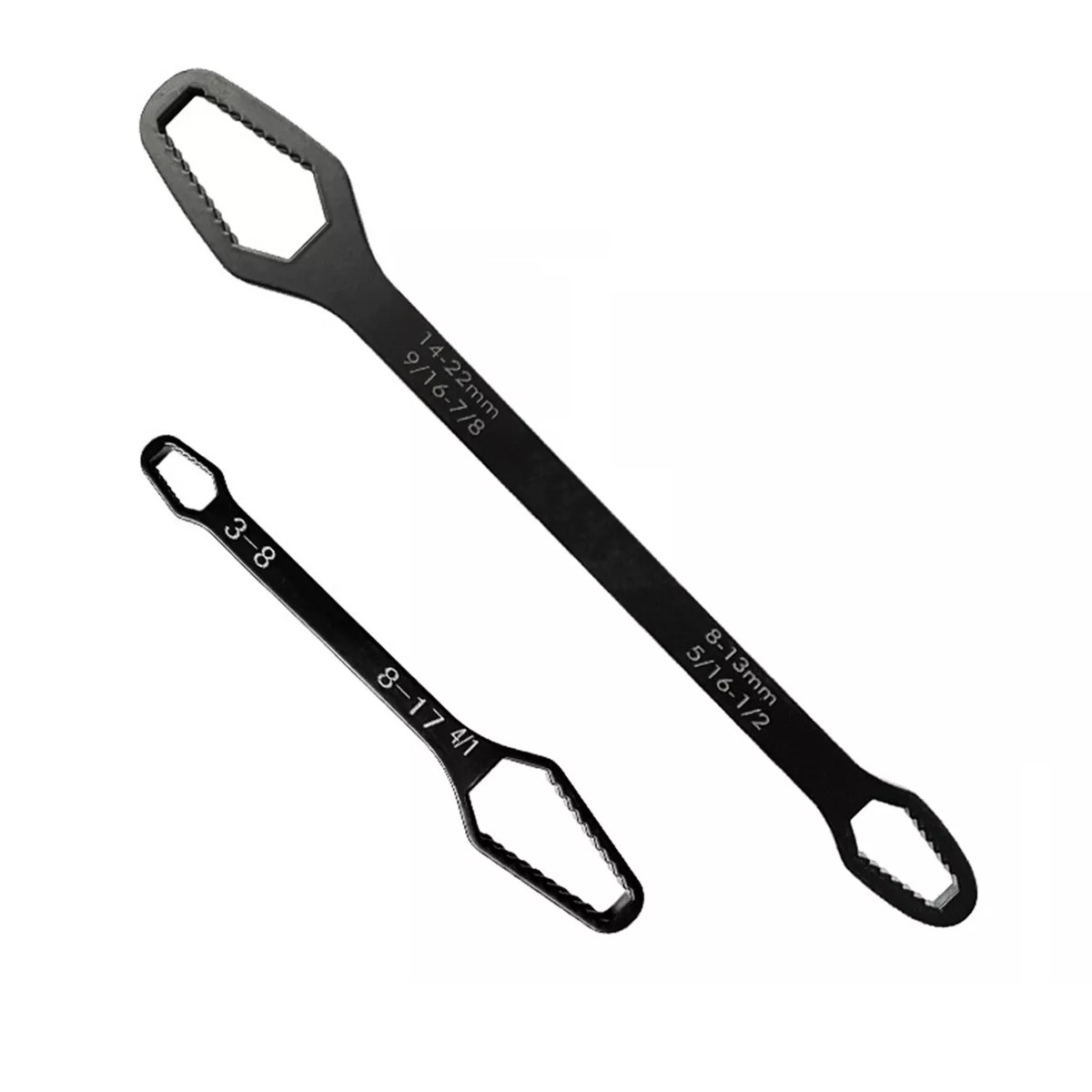 Llave Inglesa Universal Ajustable De Doble Boca Negro. image number null