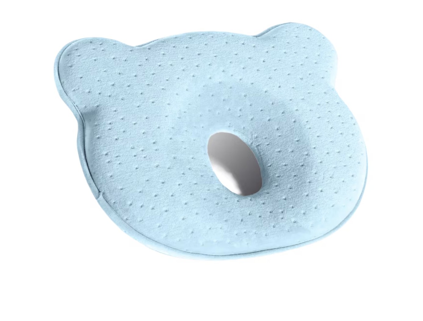 Almohada para Beb&eacute; Memory Foam Prevenci&oacute;n Cabeza Plana Modelo Azul image number null