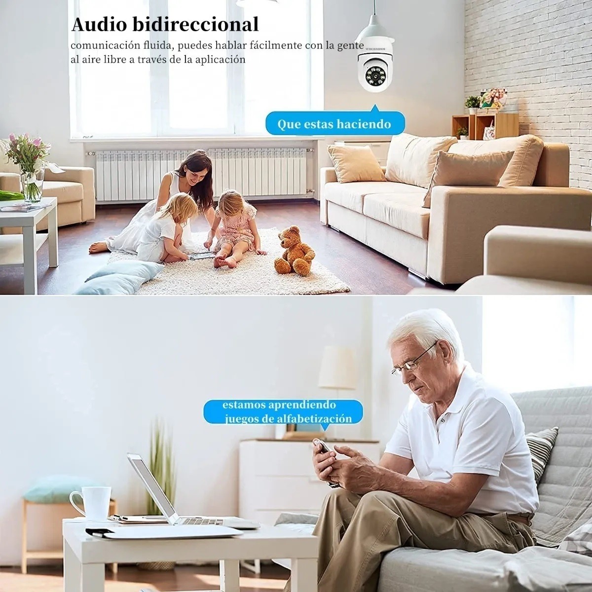 C&aacute;mara De Seguridad Socket 3mp Wifi Exterior/interior 360&ordm; image number null
