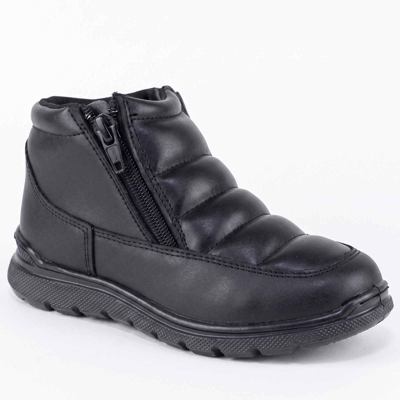 Botin Casual Ni&ntilde;o Chabelo C819-a Negro Escolares Acolchados image number null