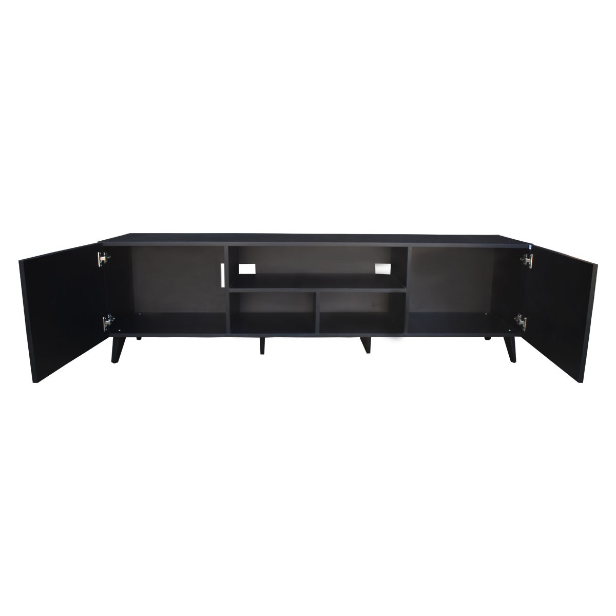 Mueble para TV de 80" Europa Moderno y Minimalista Hogare Negro image number null