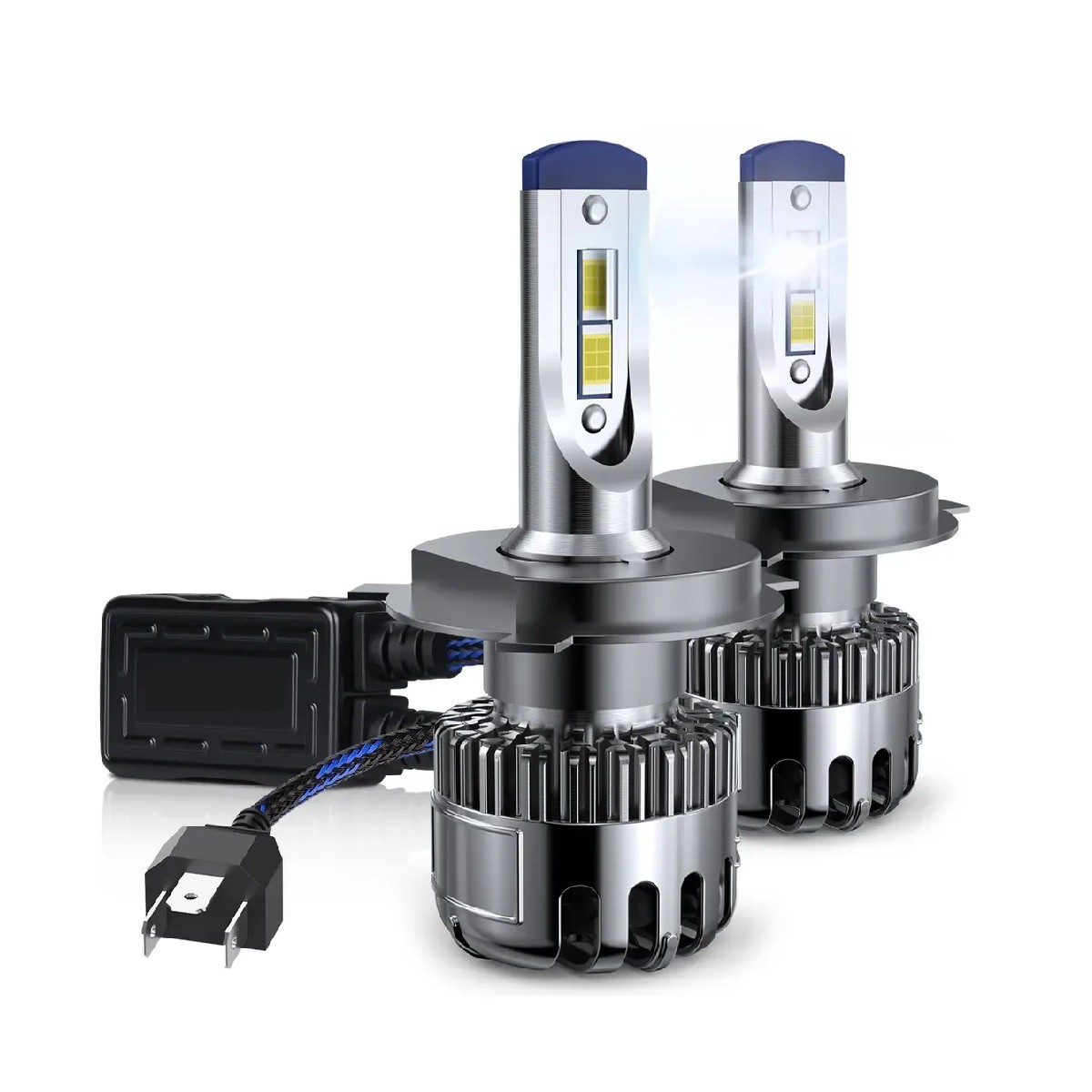Faros Luces Led Para Autos 24000lm 2 Piezas Conector H4 image number null