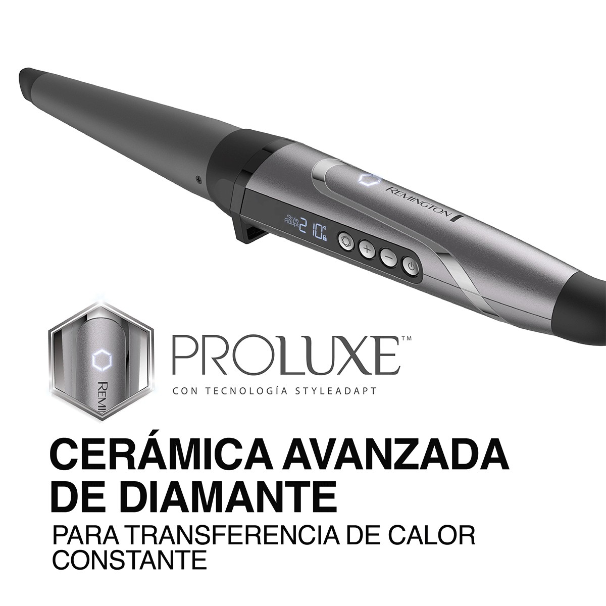 Rizador Proluxe Remington CI21AV Cer&aacute;mica Gris SYP-Y2 image number null