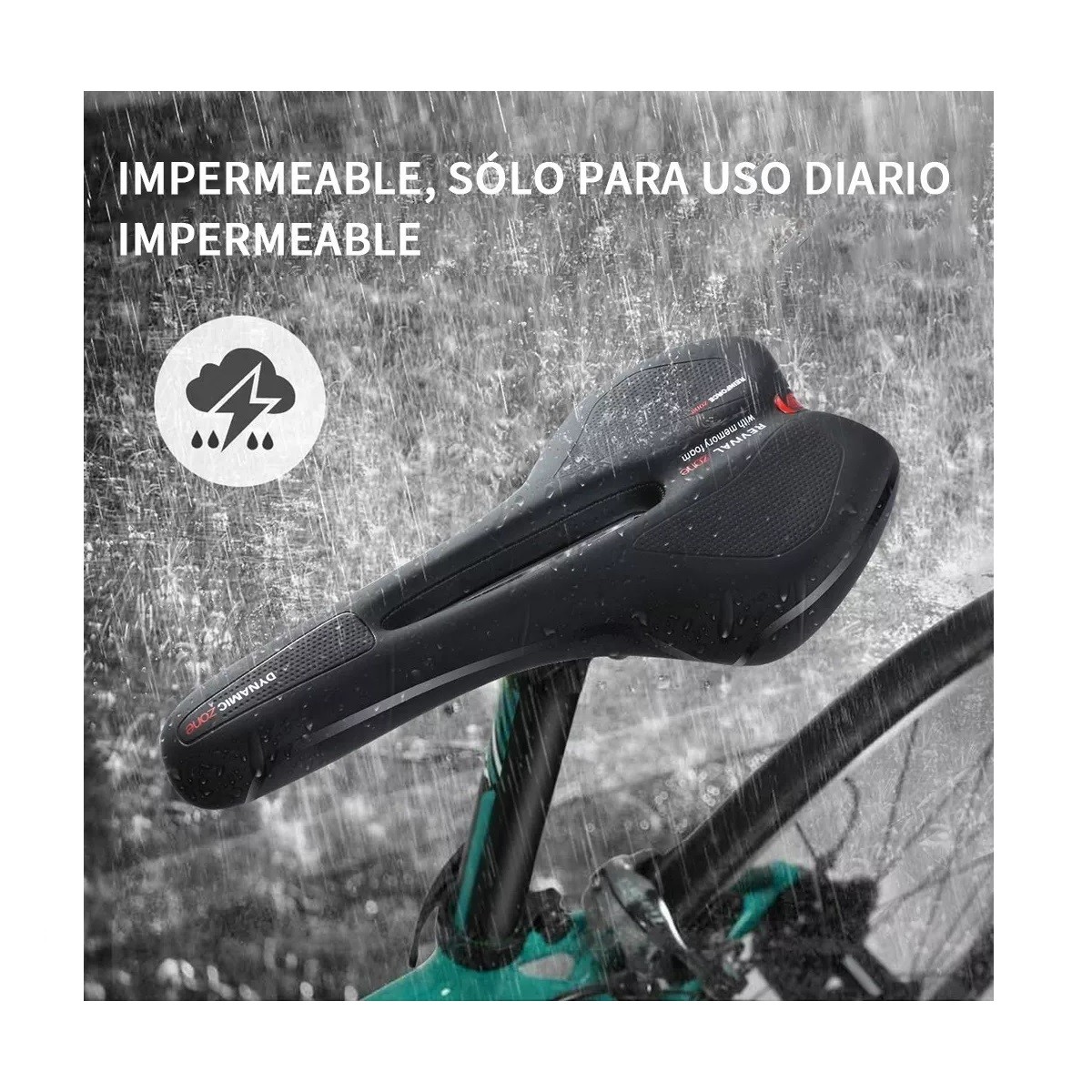 Asiento De Bicicleta C&oacute;modo Con Coj&iacute;n Suave image number null