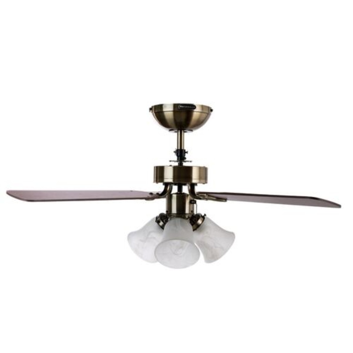 Ventilador de Techo Masterfan VDOPCLLA42 Oporto 42 pulgadas con Luz Laton Antiguo ALBY image number null