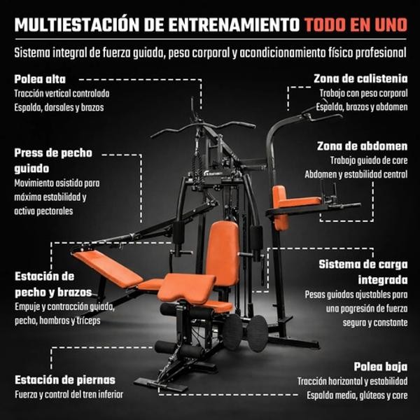 Gimnasio Multiestacion Banco Multifuncional Domina Scot Gym Centurfit image number null