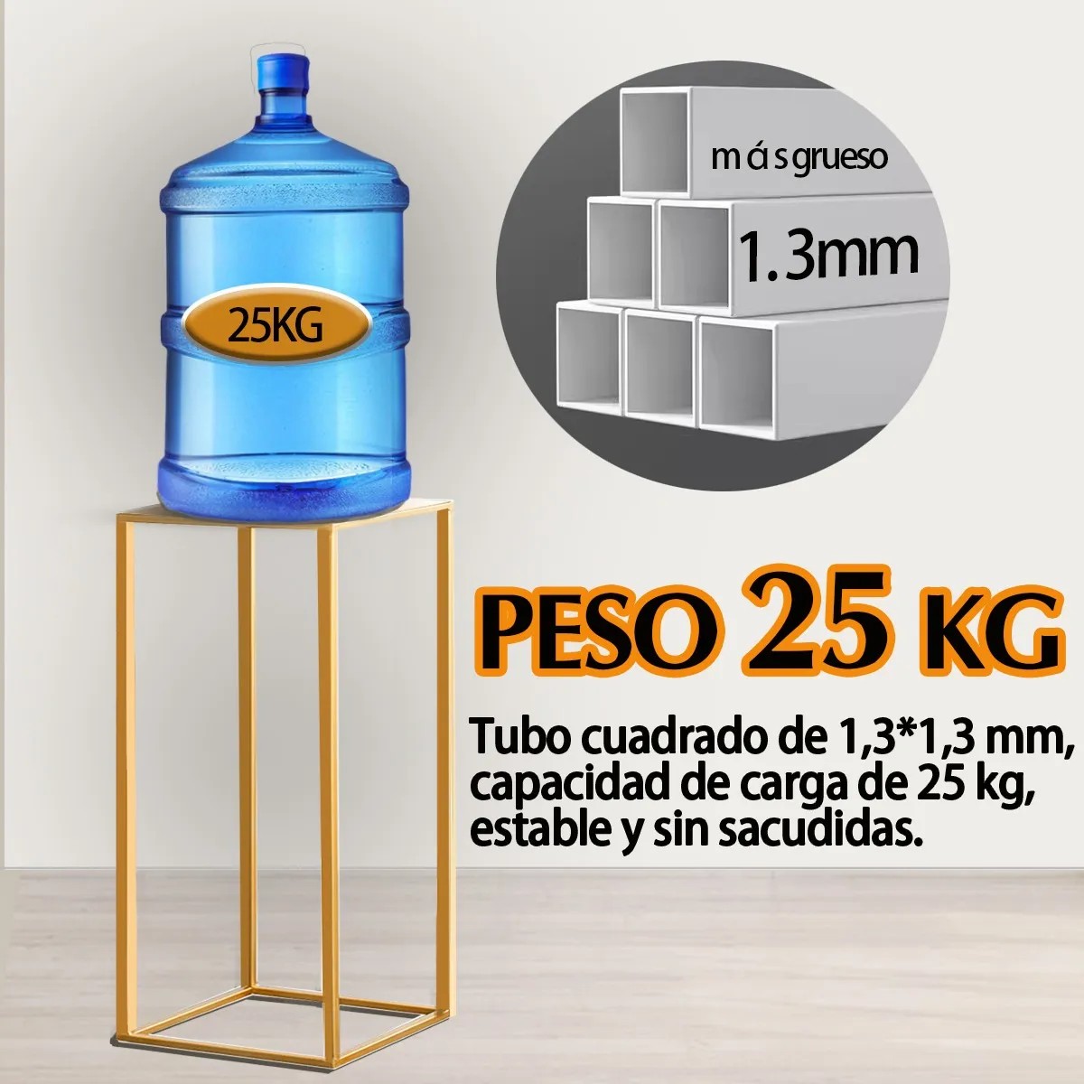 Set de Pedestales Decorativos Dorados image number null