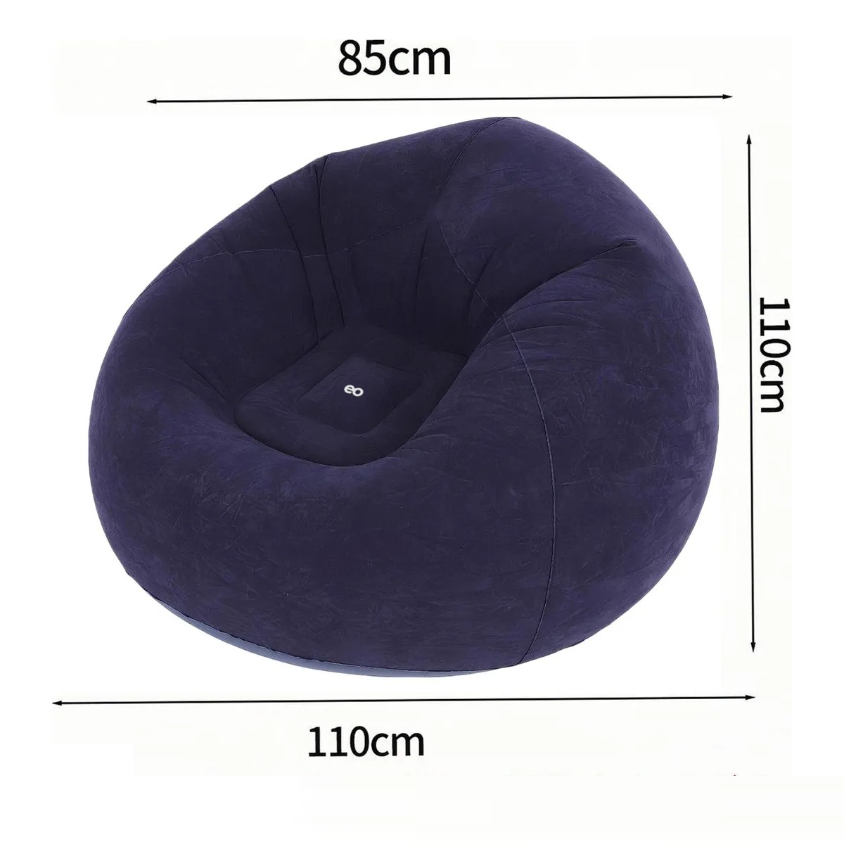 Puff sofa inflable violeta oscuro image number null