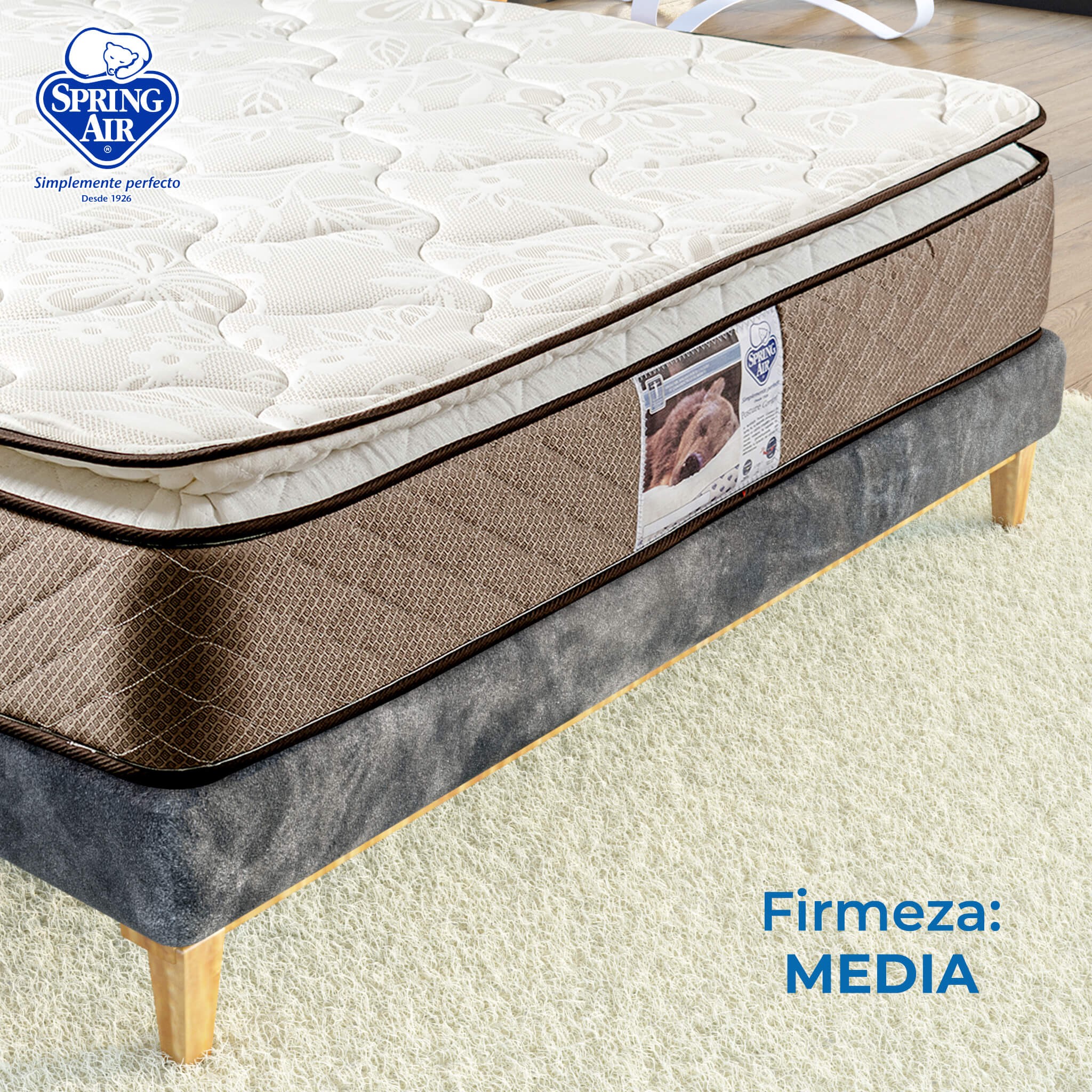 Spring Air Colchon King Size Berkeley Cama Con M&aacute;ximo Soporte de Firmeza Media image number null