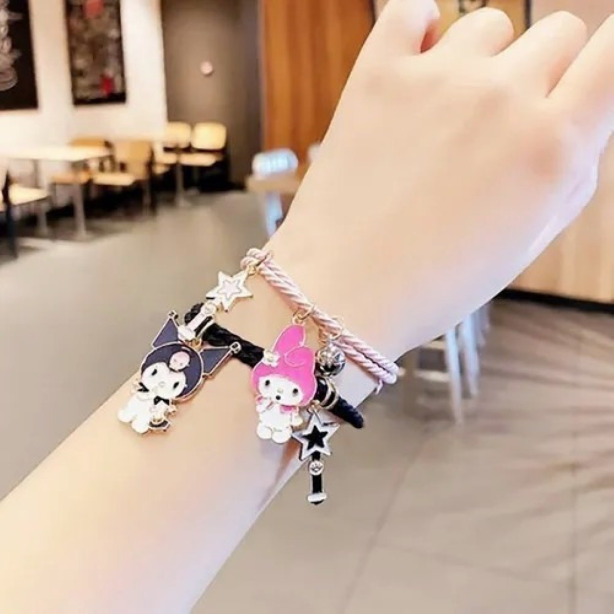 Pulsera My Melody + Kuromi Duo Magenitica Parejas Amistad image number null