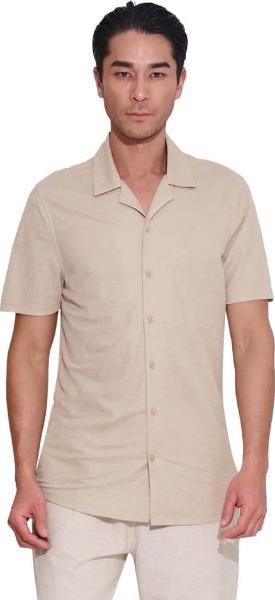 Camisa casual caballero beige Next & Co modelo V528 image number null
