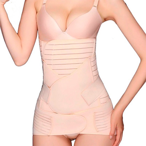 Faja Postparto Ajustable Reductora 3 Pzs Vientre Maternidad image number null
