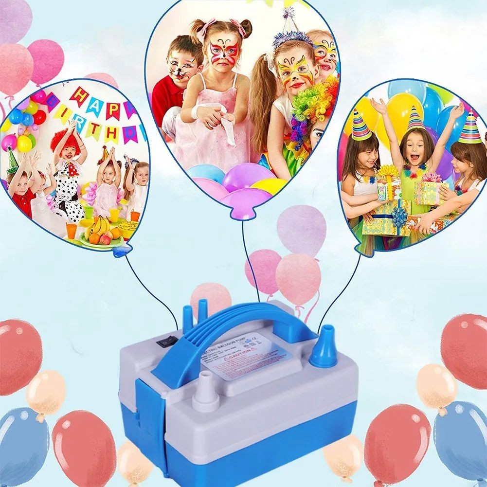 Bomba Electrica Para Inflar Globos Azul image number null