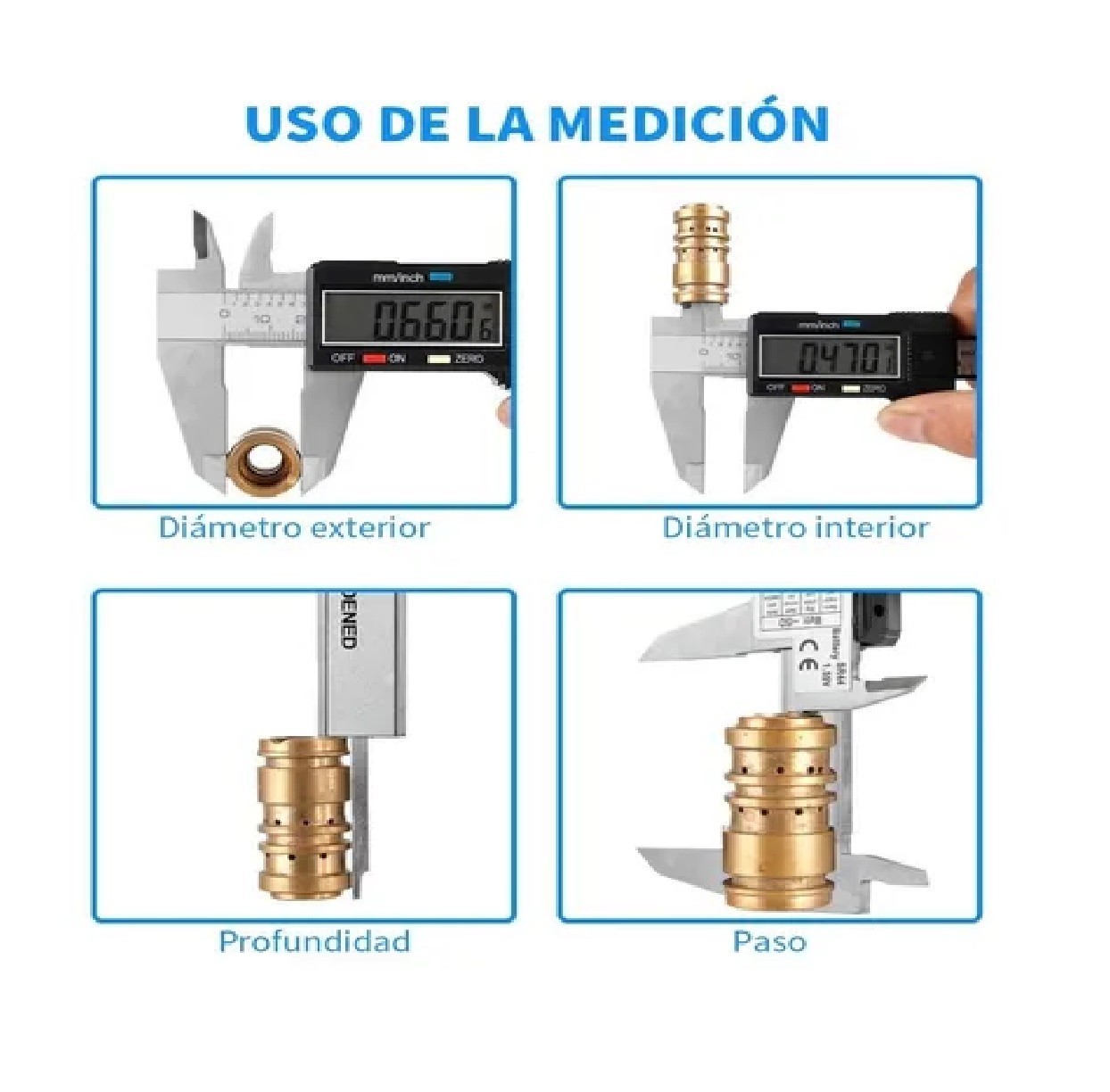Calibrador Vernier Digital Pie De Rey Estuche Negro image number null