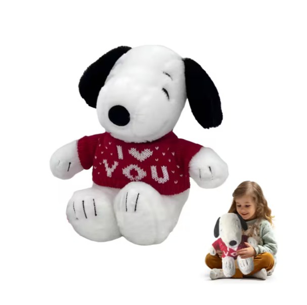 Snoopy De Peluche 25 Cm Con Su&eacute;ter Roja image number null
