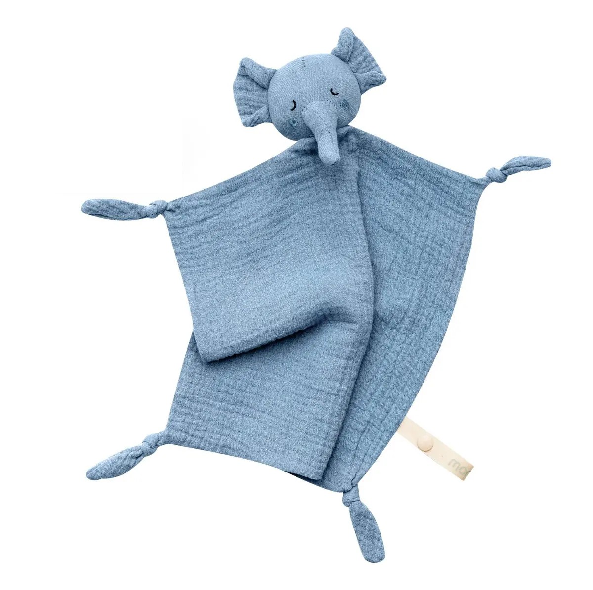 Manta De Seguridad Para Beb&eacute;s elefante azul image number null