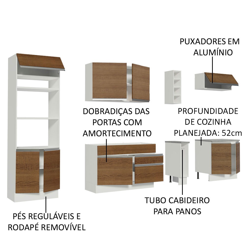 Cocina Integral Completa Modular Madesa Vicenza 290cm BM. image number null