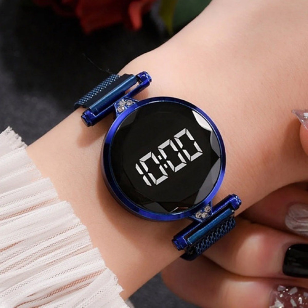 Reloj De Mano Casual Brazalete Azul image number null