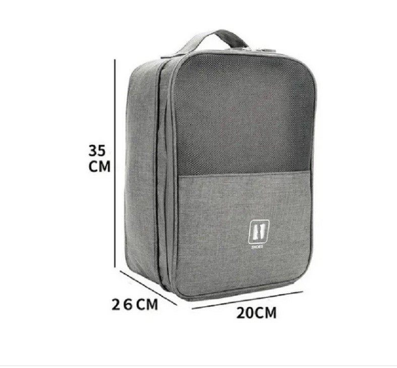 Bolsa Impermeable Para Almacenar Zapatos De Varias Capas Gris image number null