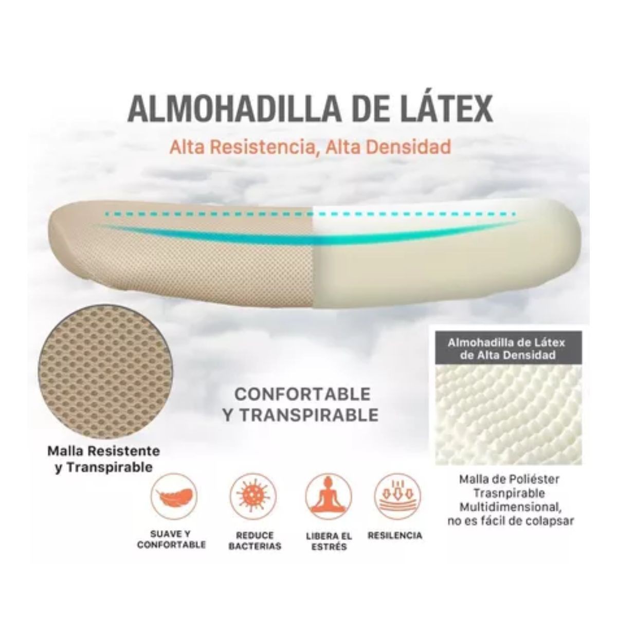 Silla Oficina Ejecutiva De Escritorio Ergon&oacute;mica Beige Champagne image number null