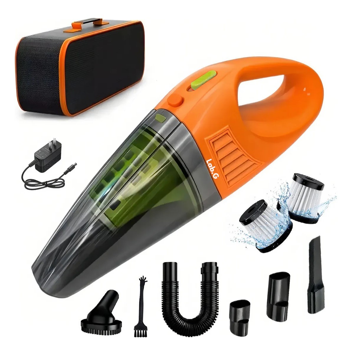 Aiyinsmart Aspiradora Port&aacute;til Inal&aacute;mbrica de Mano 9KPa Filtro HEPA Accesorios Incluidos image number null