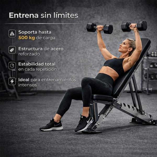 Banco Ejercicio Multiposiciones Profesional 500 Kg Gimnasio Centurfit image number null