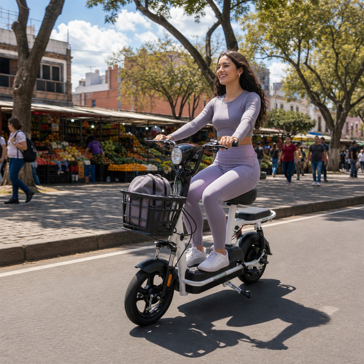 Moboss Bicicleta Electrica para Adultos Bicimoto Electrica Potencia Maxima del Motor 350 W Bateria 48V 13AH Prince Negra image number null