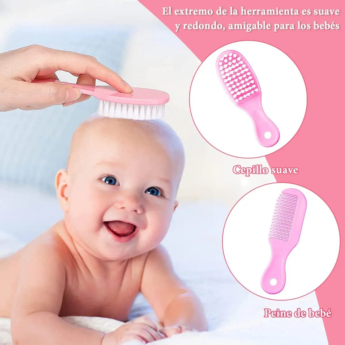 Kit De Higiene Y Cuidado Del Beb&eacute;, Incluye Term&oacute;metro Rosa image number null