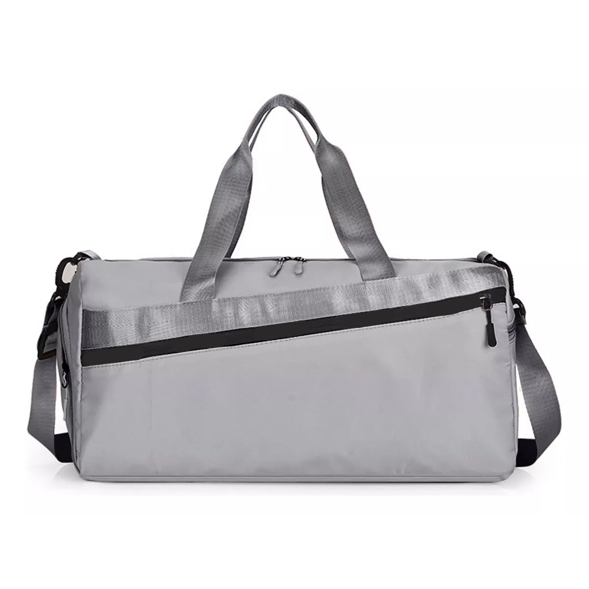Maleta De Viaje Bolso Deportivo Mochila Gym Gris image number null