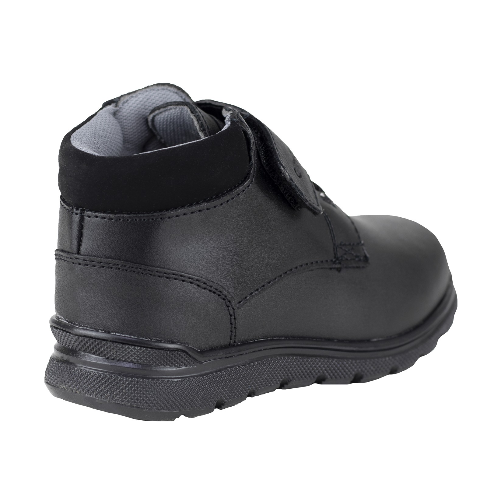 Botin Negro Escolar Chabelo C25-a Piel Negro De Ni&ntilde;o 18-21.5 image number null