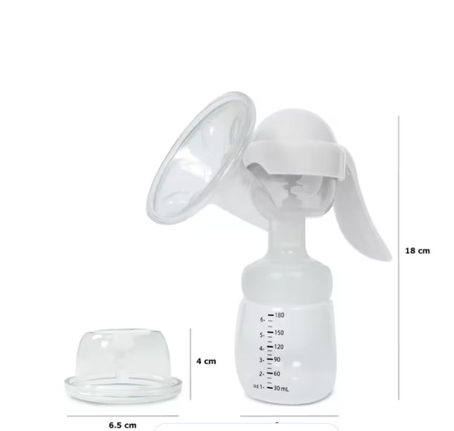 Extractor De Leche Manual Con Recipiente De Almacenamiento Sacaleche Y Alimentaci&oacute;n Bebe Color Blanco image number null