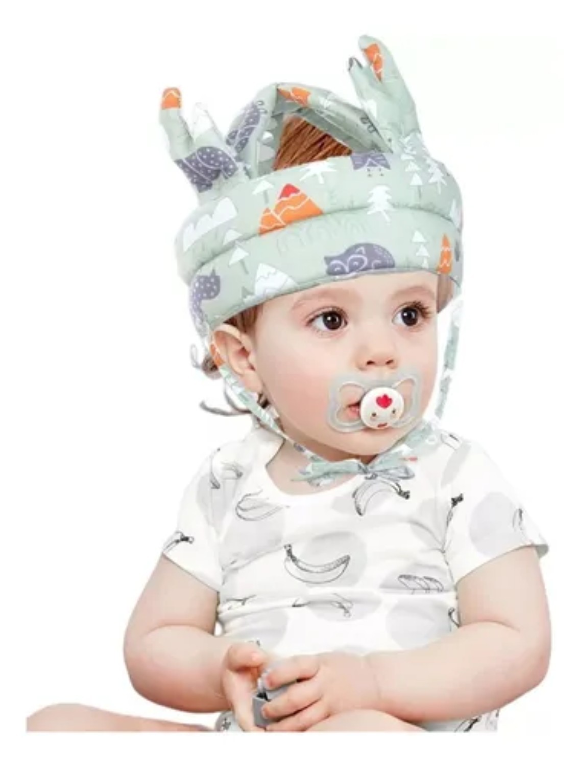 Gorro Protecci&oacute;n Ca&iacute;das Cascos Bebes Verde claro image number null
