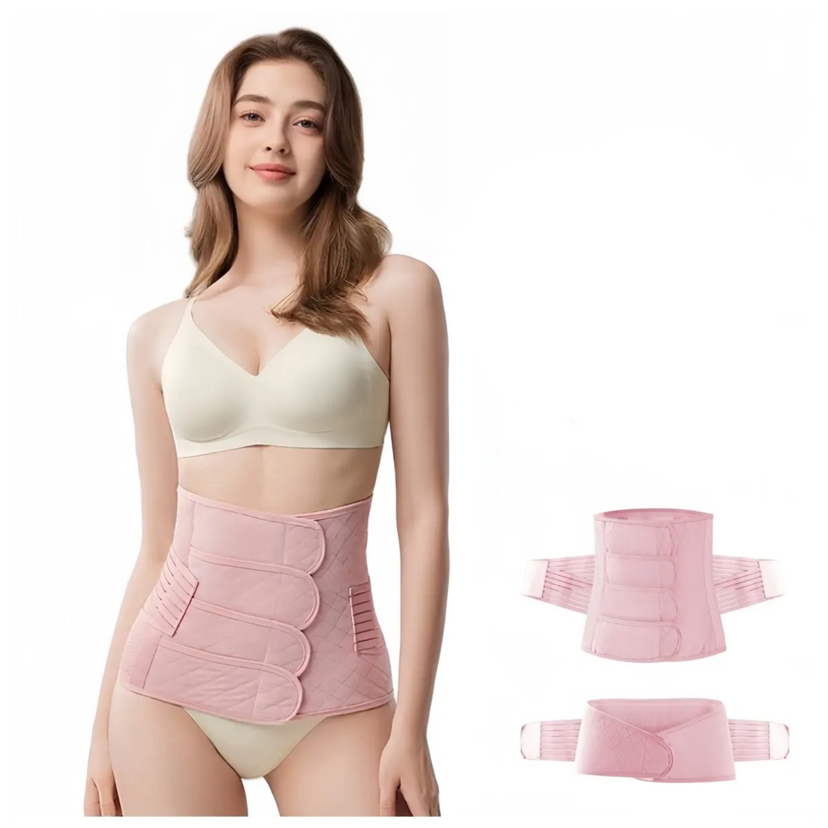 Faja Maternidad 2 En 1 Postparto Rosa Talla XL image number null