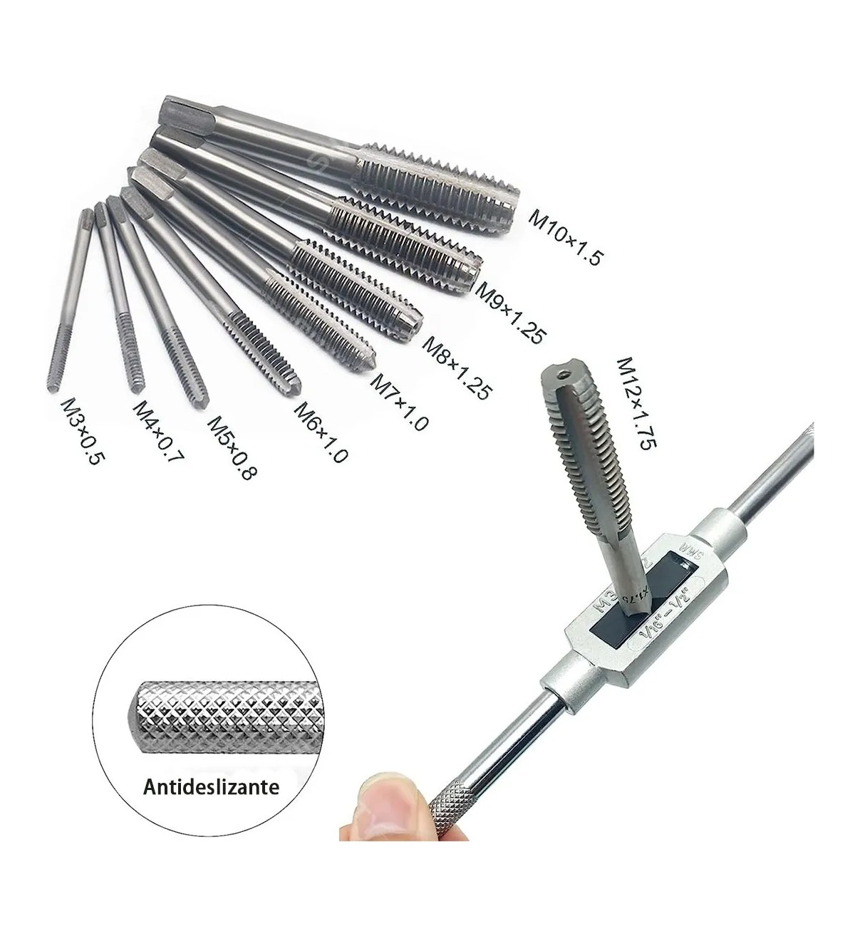 20pcs Kit De Machuelos Malubero Con Maneral Broca Ajustable image number null