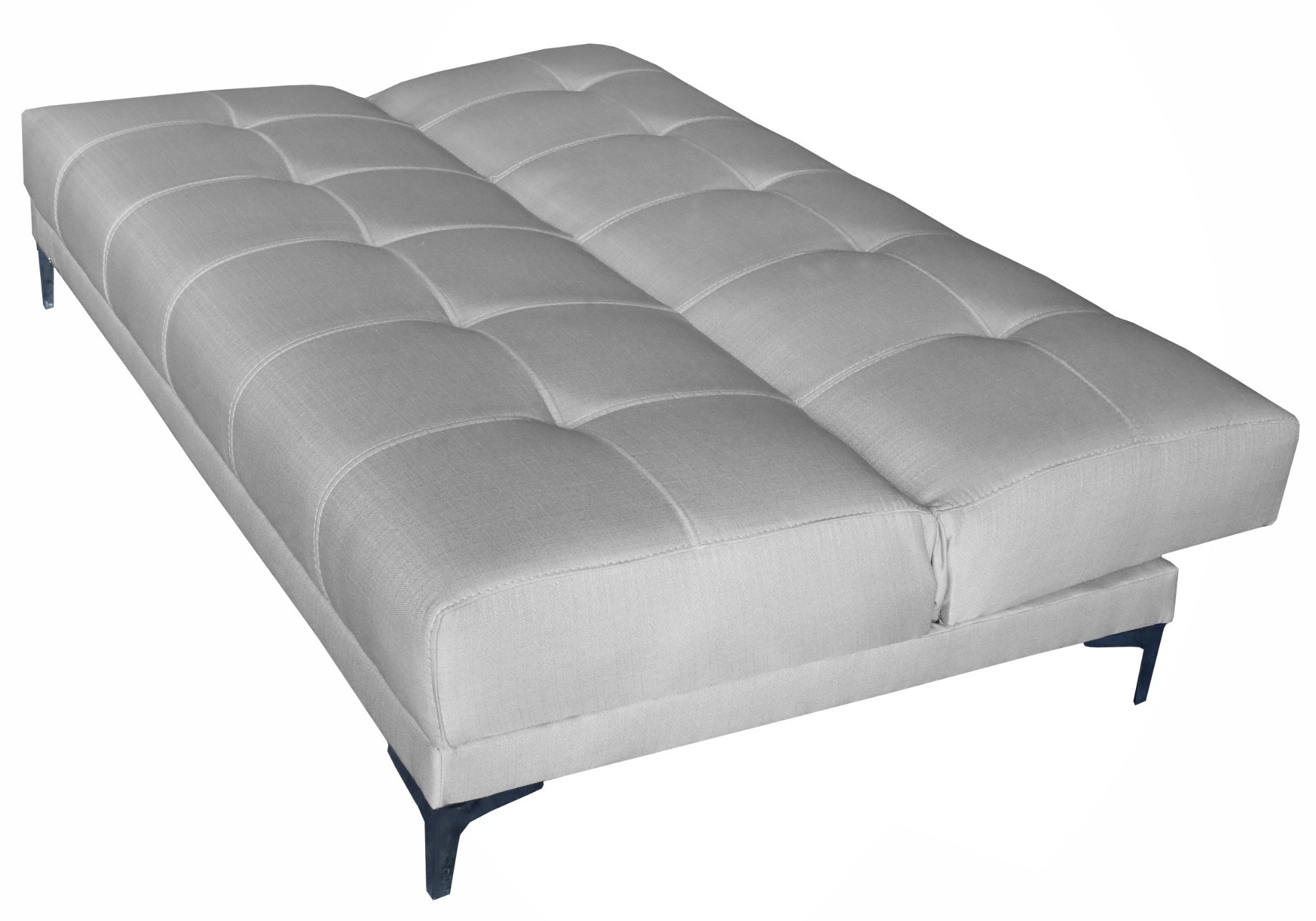 Sofa Cama El Bazar Store Karla color Gris Plata Futon 3 posiciones Matrimonial image number null