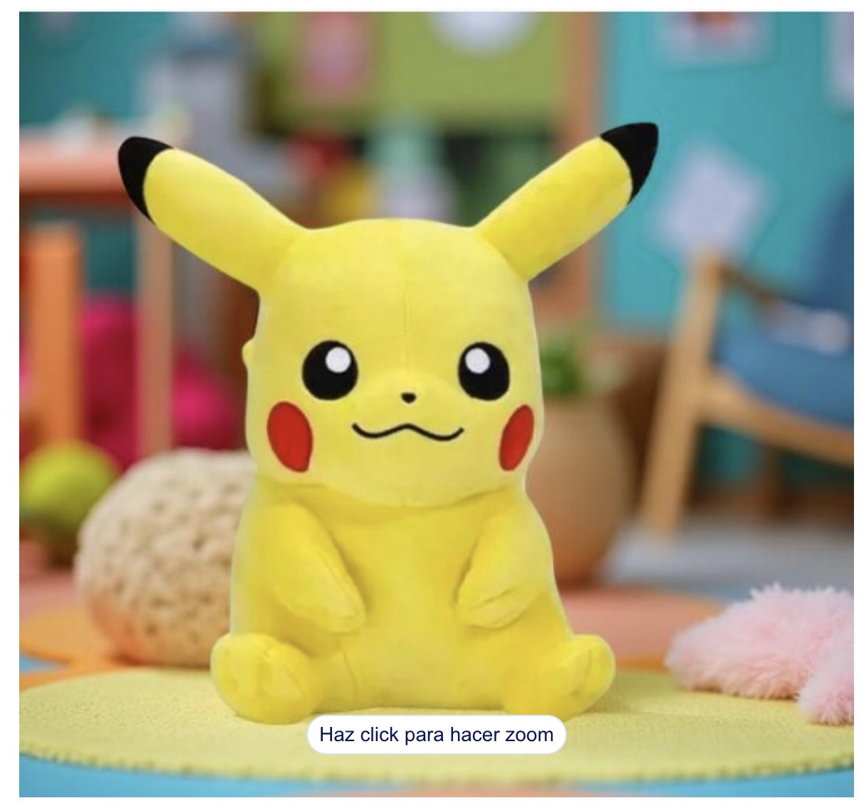 Peluche Pikachu Pok&eacute;mon 22 cm Modelo Amarillo image number null