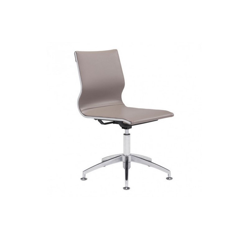 Silla De Oficina Glider (Conferencia) - Cafe Claro - Kessa. image number null