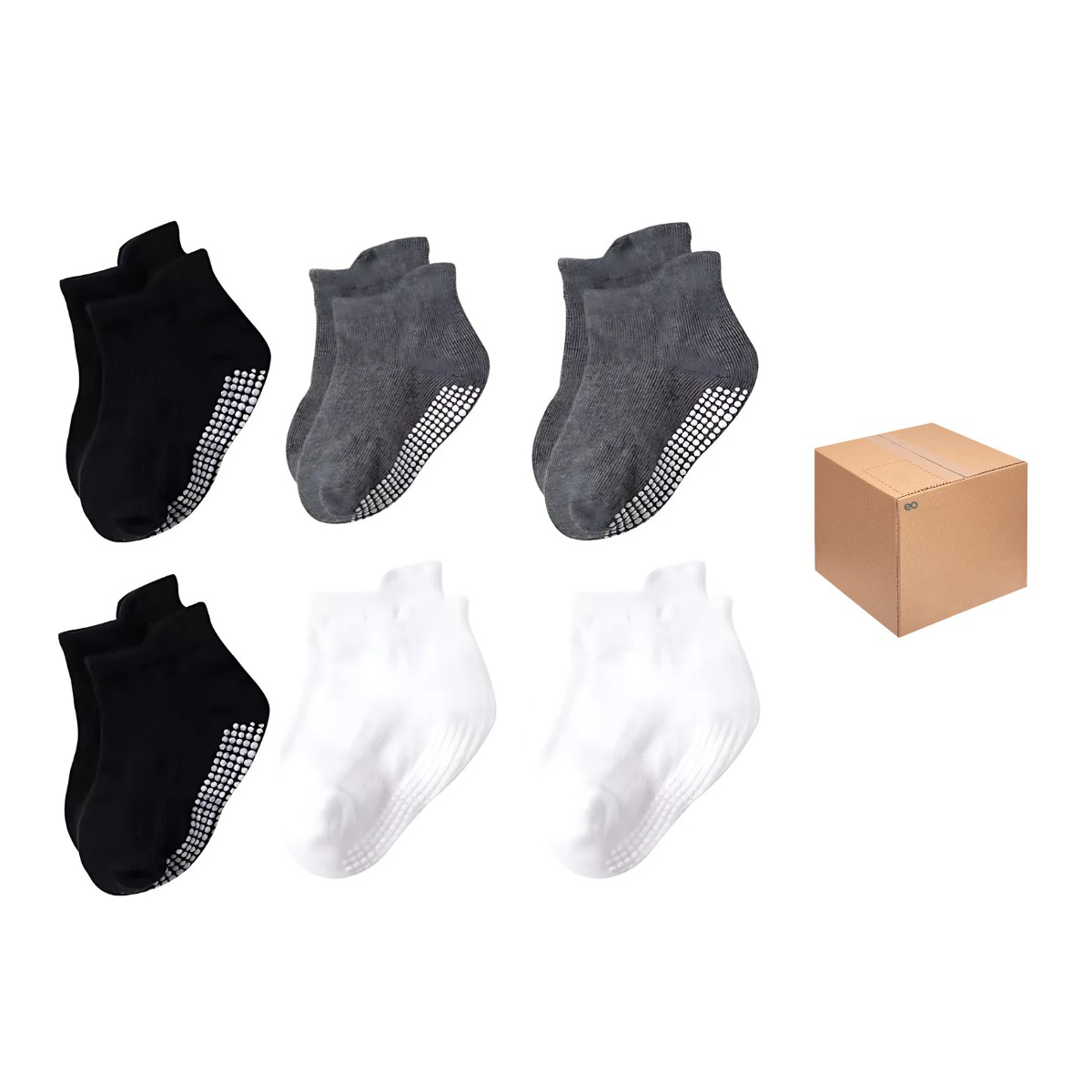 Calcetines Antiderrapantes Beb&eacute; 6 Pares 1-3 a&ntilde;os Combinacion E image number null