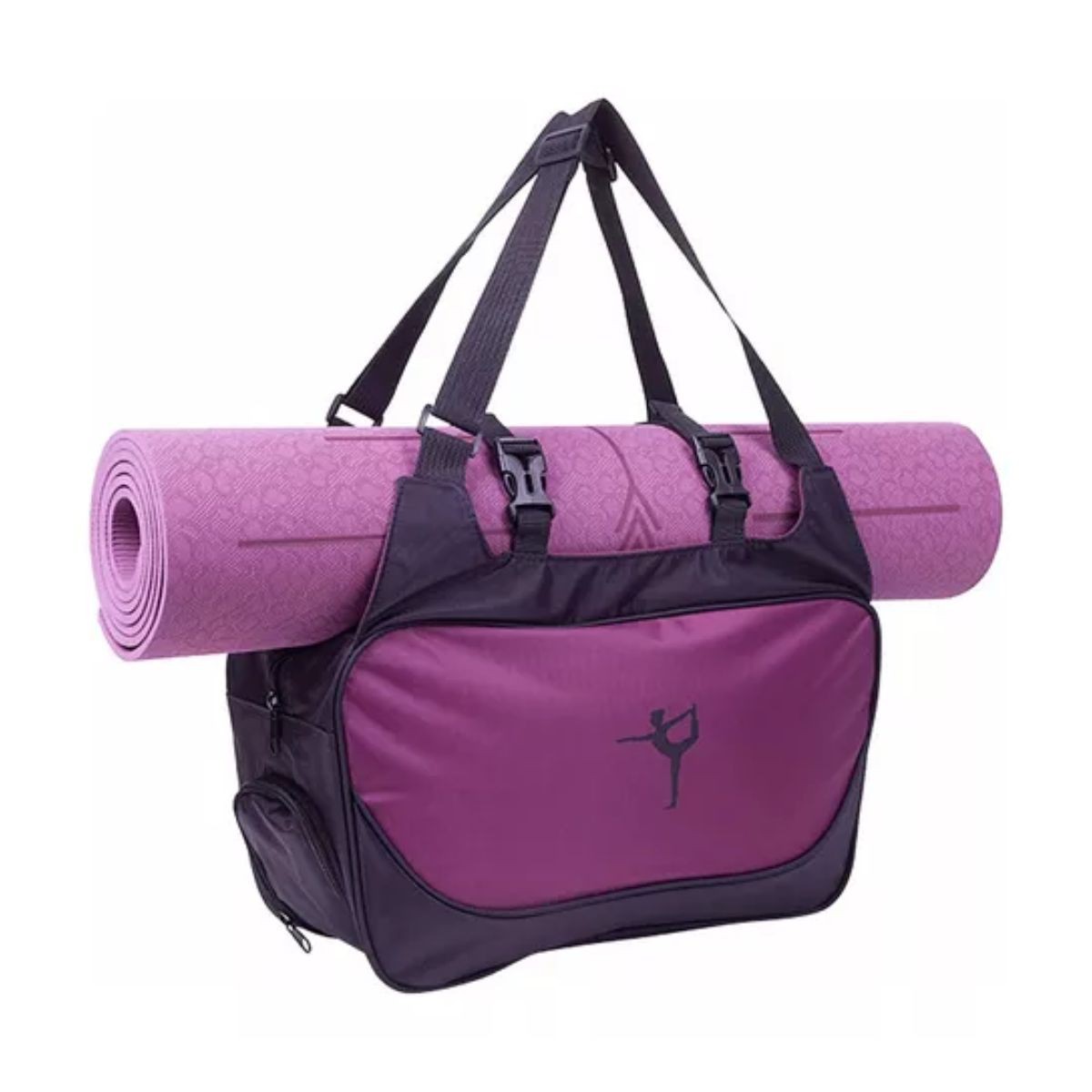 Maleta Deportiva Bolsa De Gym Viaje Mochila Fitness Yoga Bag morado image number null