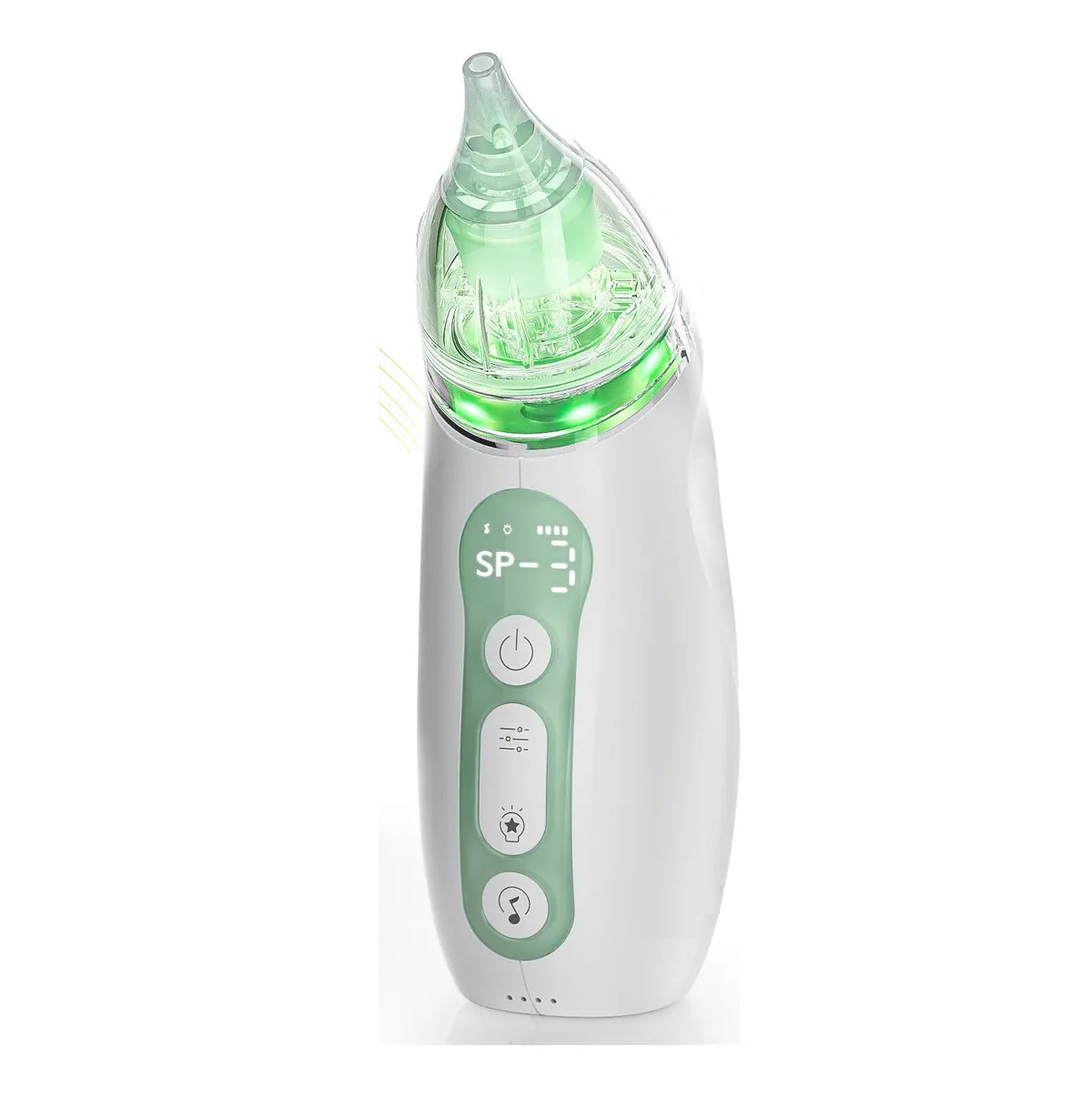 Aspirador Nasal El&eacute;ctrico Para Beb&eacute;s Port&aacute;til Verde con Blanco image number null