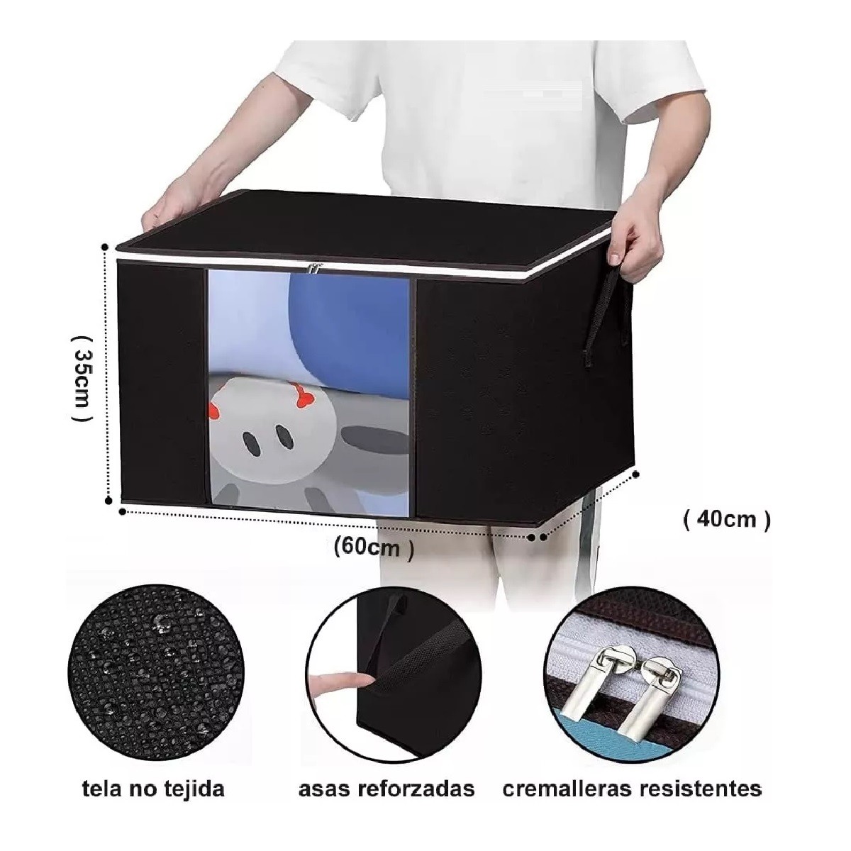 Bolsa De Almacenamiento Para Ropa Edred&oacute;n Plegable Caja 4pzs image number null
