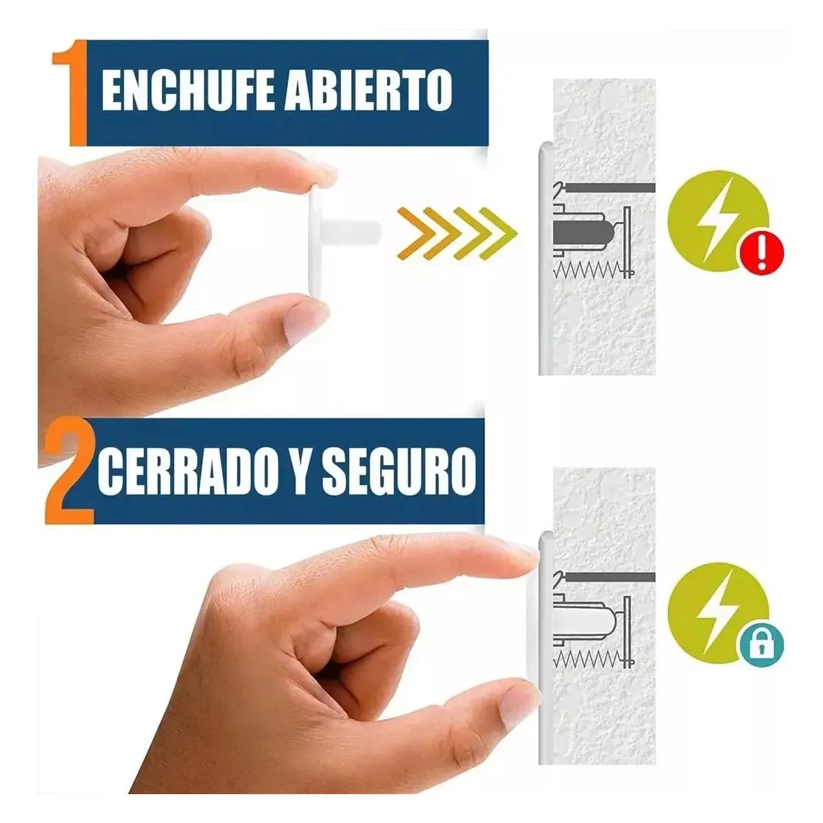 Cubre Enchufe Tapones Contactos El&eacute;ctrico 100p De Ni&ntilde;o Bebes image number null