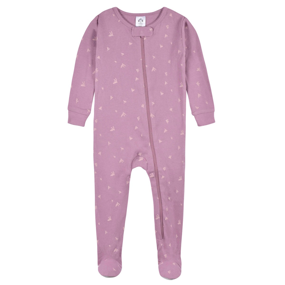 Mameluco Gerber Pack 2 Algod&oacute;n Rosa Pies Beb&eacute; Dormir image number null
