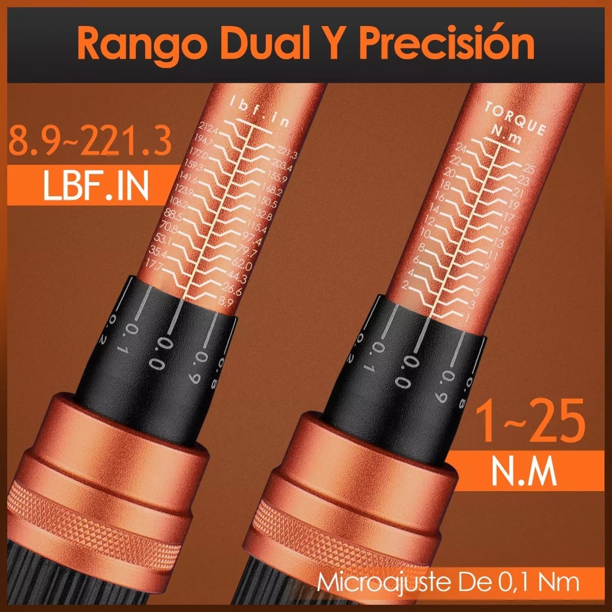 Llave Torquimetro Herramientas Para Motos 1/4'' 27 Piezas image number null