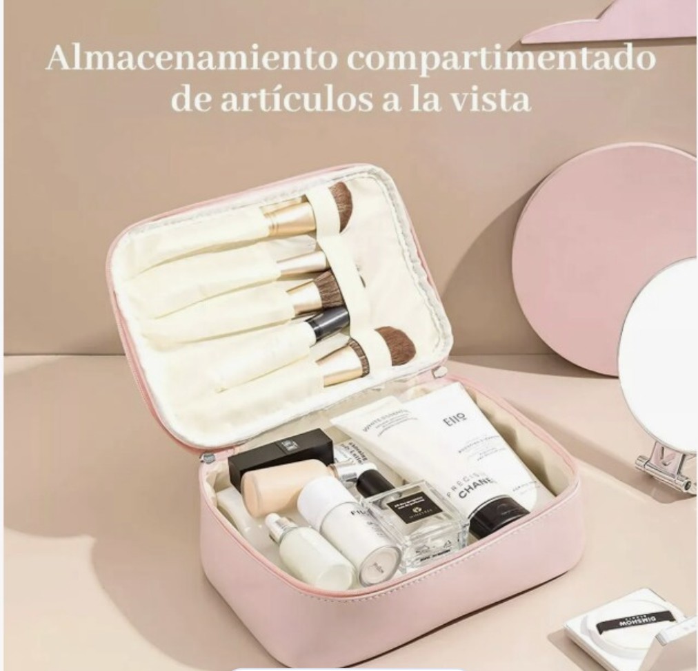 Estuches De Maquillaje Bolsa Cosmetiquera Set 3 Neceser Modelo Negro image number null