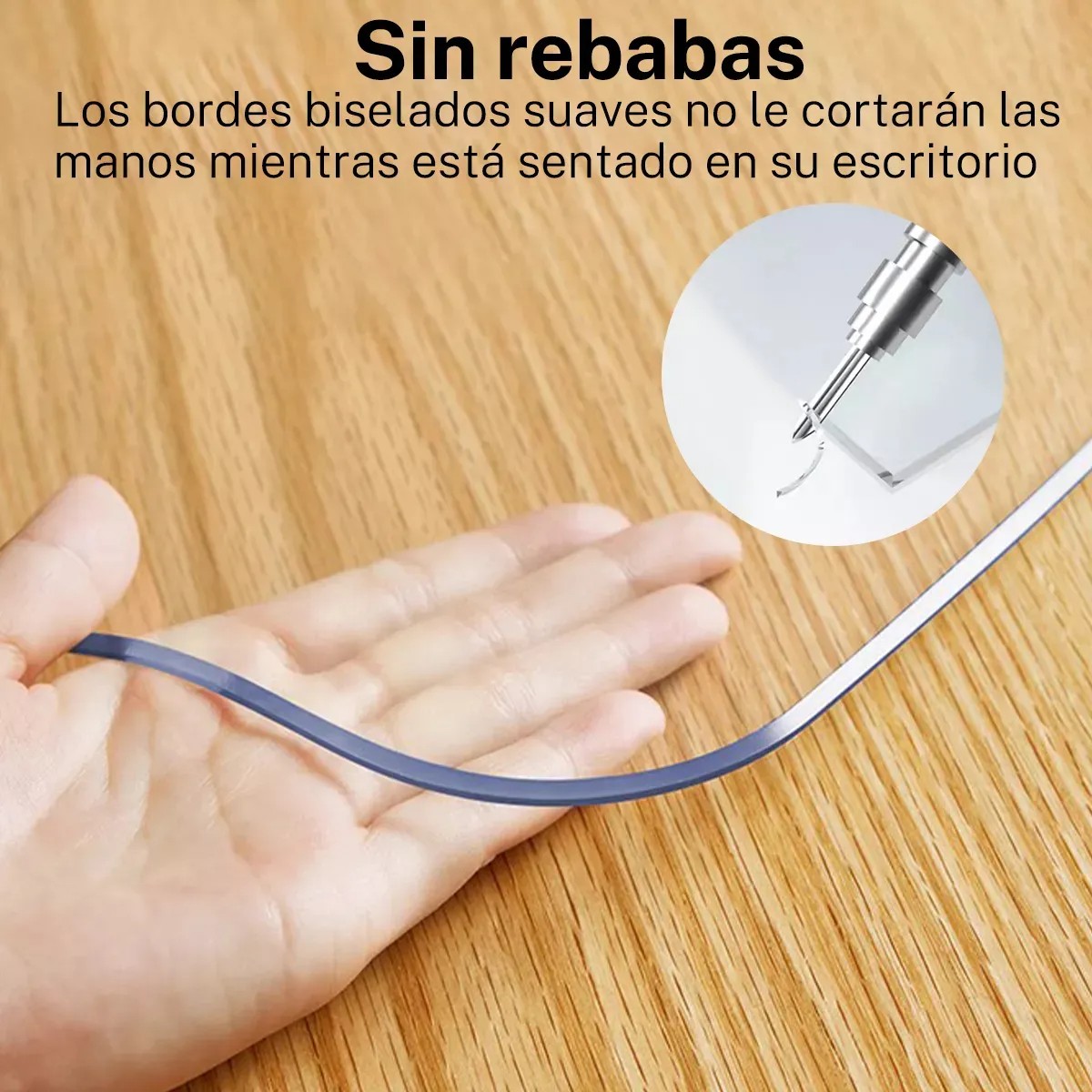 W 1 Protector De Mesa Etechmart, Impermeable, Transparente image number null