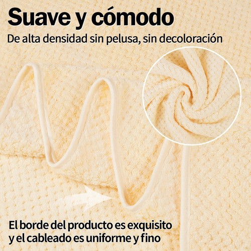 "2 Piezas Tuallas Toallas Ba&ntilde;o Completo Grande 70&times;140 Cm Blanco ". image number null